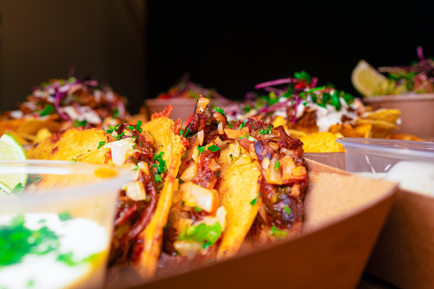 Zwei Tacos in der Streetfood-Box